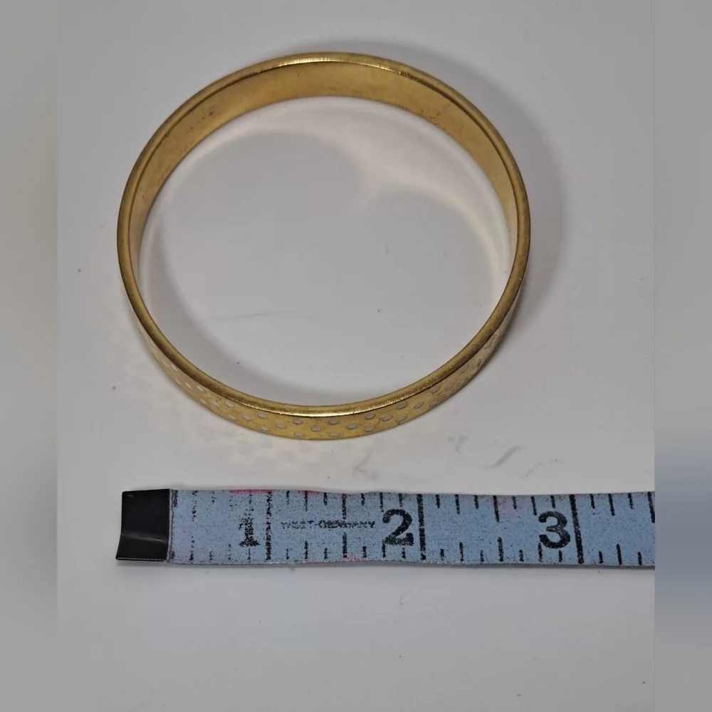 Kate Spade NY On The Dot Gold Tone Bangle Bracelet - Picture 6 of 9